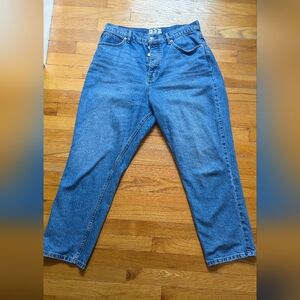 Free People We the Free button fly CRVY jeans 32